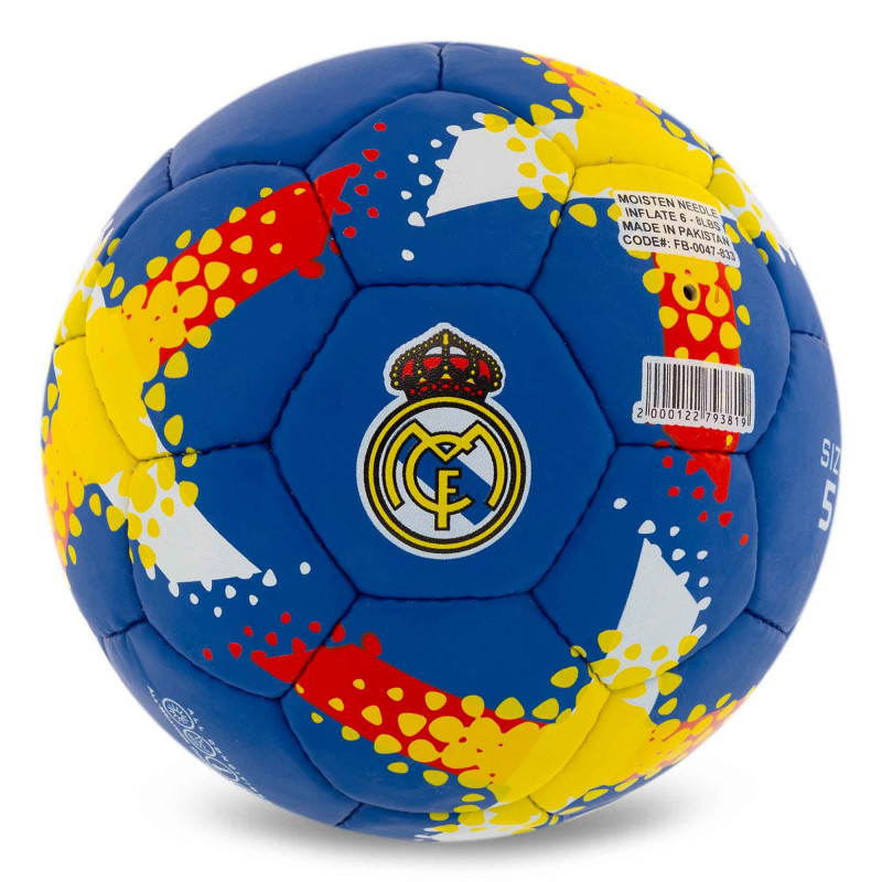 Мяч для футбола Clubball Real Madrid (размер 5) FB-0047-833 + подарок-1
