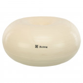 Фітбол м'яч для балансу Пончик сатин BLOOM  Білий (діаметр 45 см) LB7053 