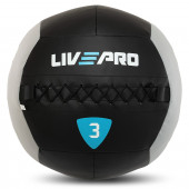 Мяч набивной медицинский для кроссфита WALL BALL LiveUp (вес 3 кг) LP8100-3