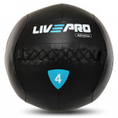 М'яч набивний медичний для кросфіту WALL BALL LiveUp (вага 4 кг) LP8103-4