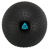 Слембол мяч набивной для кроссфита и фитнеса Slam Ball LiveUp Черный (вес 20 кг)  LP8105-20