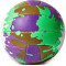 Волейбольний м'яч Runleaps Green Purple Зелений-Фіолетовий (розмір 5) Runleaps GP