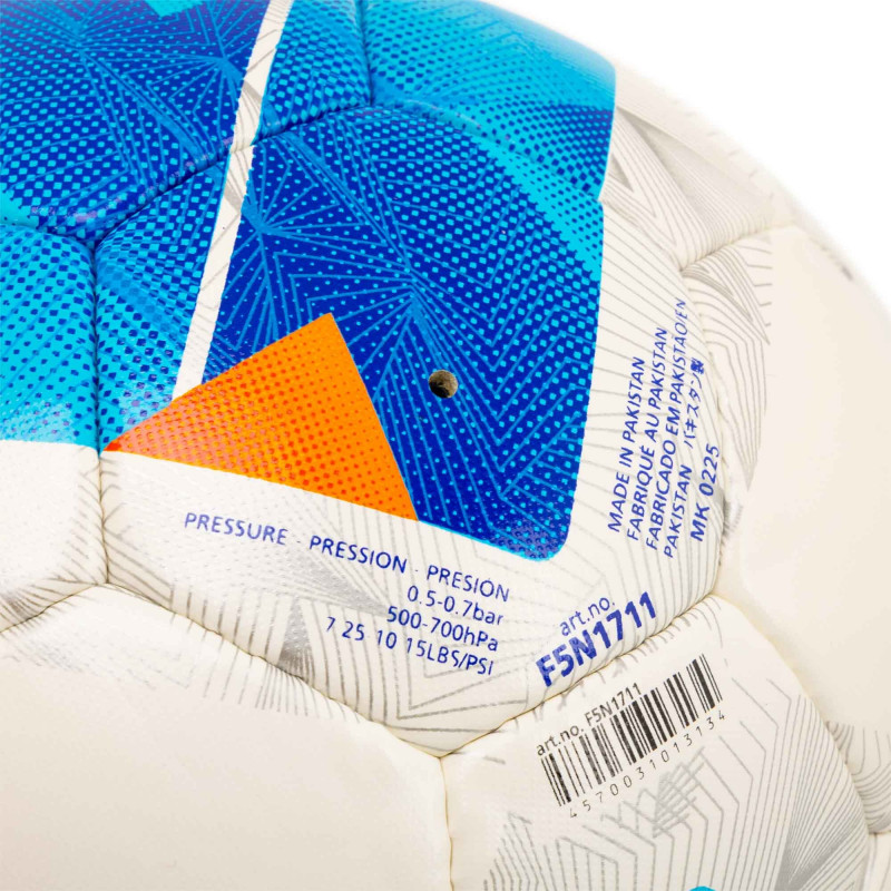М'яч для футболу Molten F5N1711 біло-синій (розмір 5) +подарунок-3