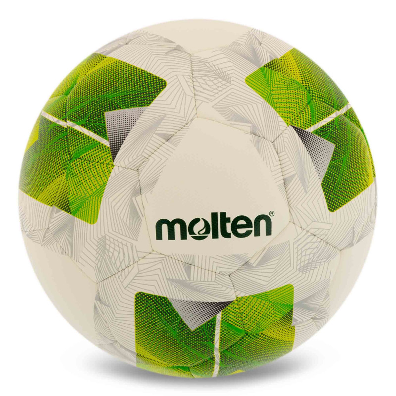 М'яч для футболу Molten F5N3400-G біло-зелений (розмір 5)-3