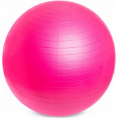 Фітбол м'яч для фітнесу сатин Zelart Рожевий (діаметр 65 см)  FI-1983-65-02