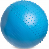 Фитбол мяч для фитнеса полумассажный 2в1 Zelart Синий (диаметр 85 см) FI-4437-85-02