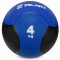 Медбол мяч медицинский Medicine Ball Zelart Синий-черный (вес 4 кг)  FI-5121-4