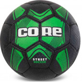 Мяч для уличного футбола Core Street Soccer Черно-зеленый (размер 5) FB-7942-01 