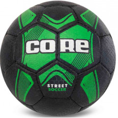 М'яч для вуличного футболу Core Street Soccer Чорно-зелений (розмір 5) FB-7942-01 