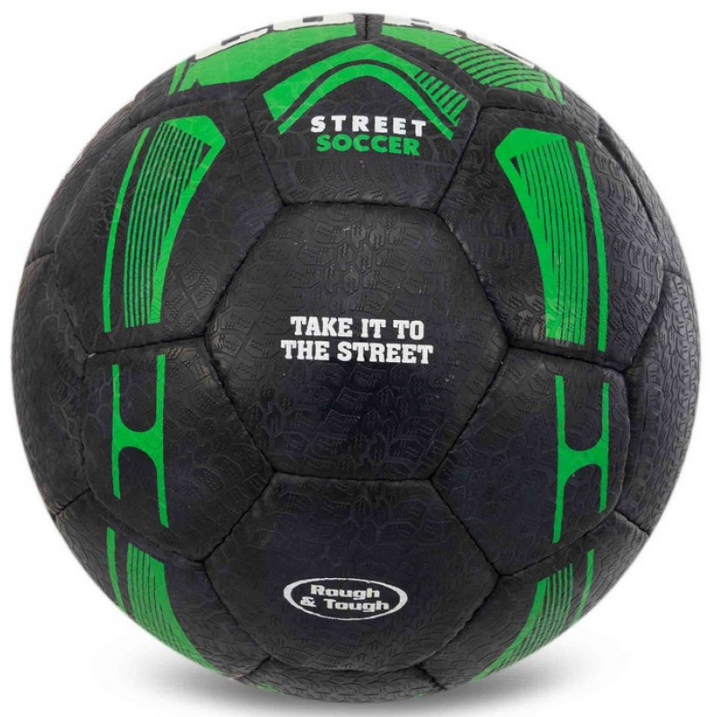Мяч для уличного футбола Core Street Soccer Черно-зеленый (размер 5) FB-7942-01 -2