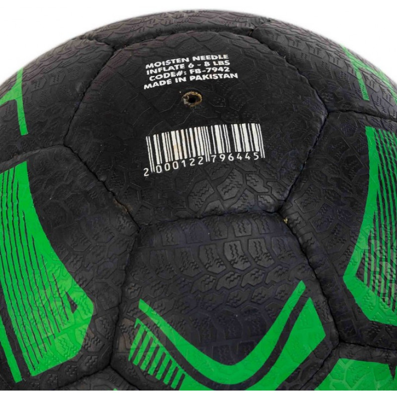 Мяч для уличного футбола Core Street Soccer Черно-зеленый (размер 5) FB-7942-01 -1