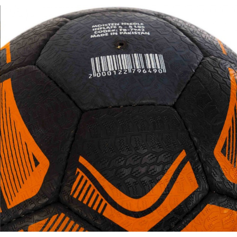 Мяч для уличного футбола Core Street Soccer Черно-оранжевый (размер 5) FB-7942 -1