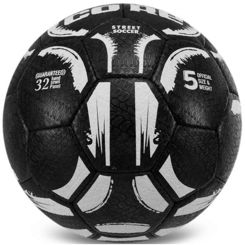 Мяч для уличного футбола Core Street Soccer Черно-белый (размер 5) FB-7943 -1