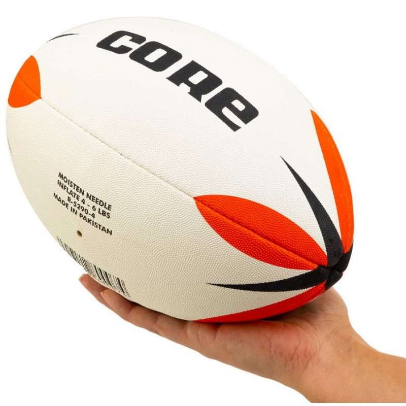 Мяч для регби Core белый-красный  (размер 4) R-5290-4-2