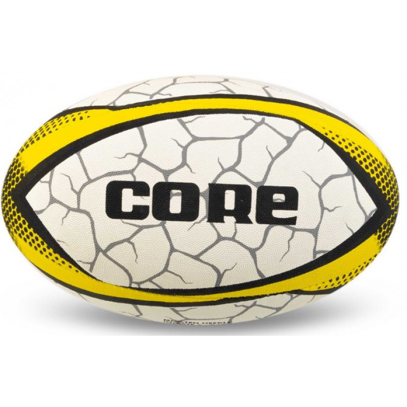 Мяч для регби Core бело-желтый  (размер 5) R-5291-5
