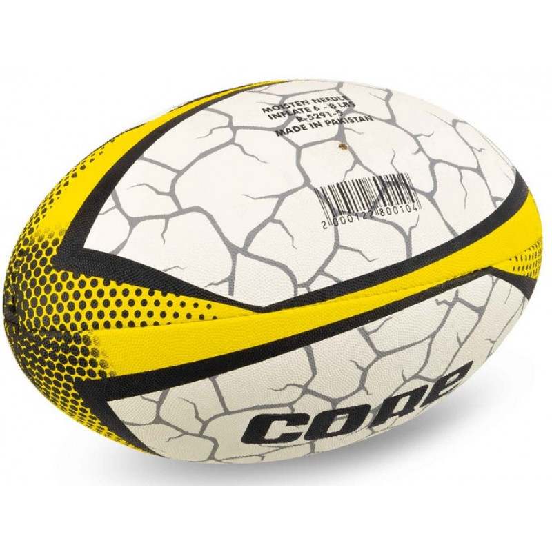 Мяч для регби Core бело-желтый  (размер 5) R-5291-5-3