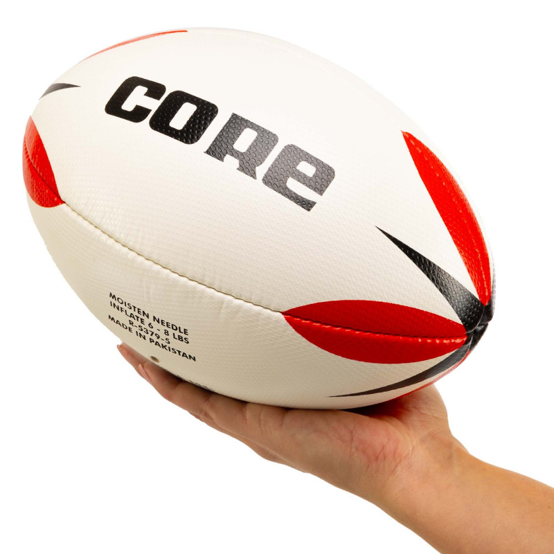 Мяч для регби Core бело-красный (размер 5) R-5379-5-3