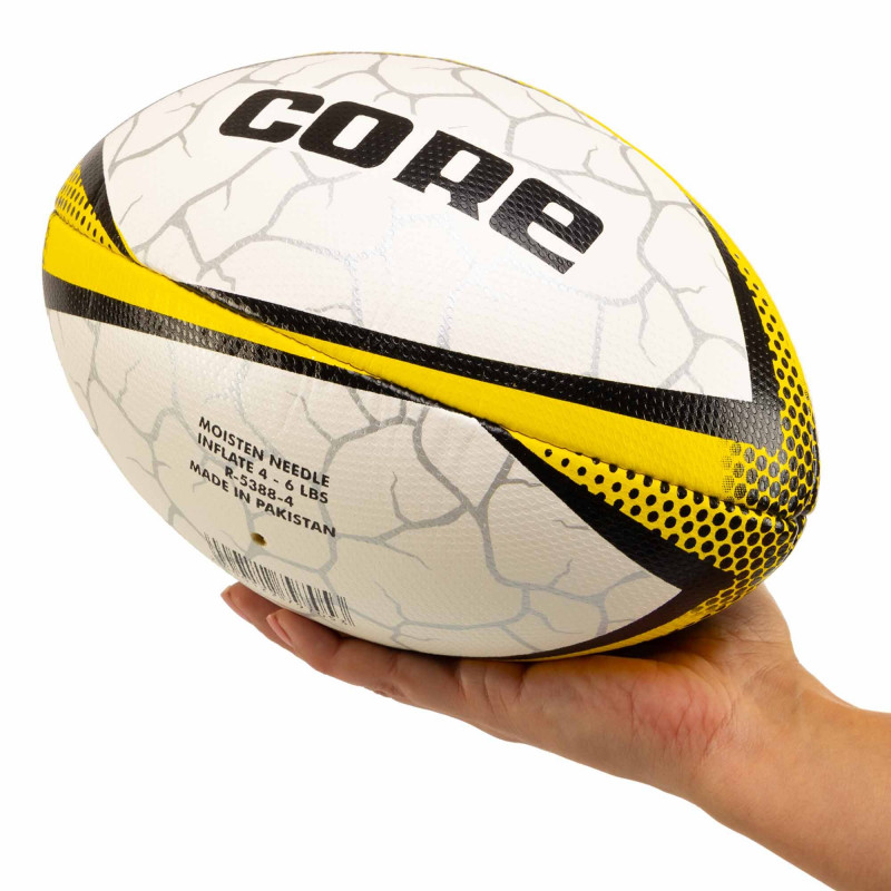 Мяч для регби Core бело-желтый (размер 5) R-5388-5-2