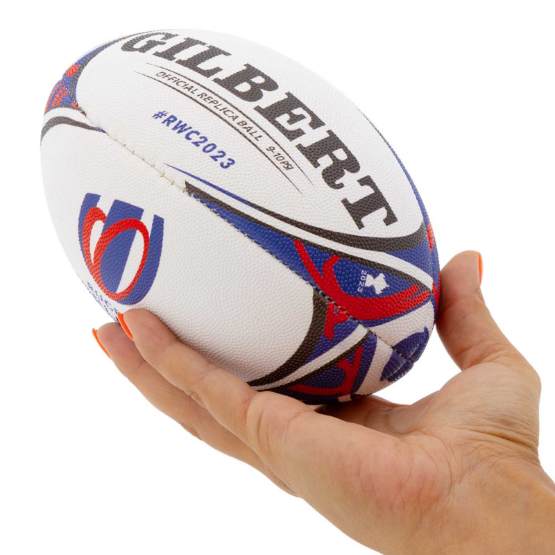 М'яч для регбі дитячий Mini Gilbert білий-червоний-синій (розмір 1) R-6584-7-1
