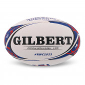 Мяч для регби деский Mini Gilbert белый-красный-синий (размер 1) R-6584-7