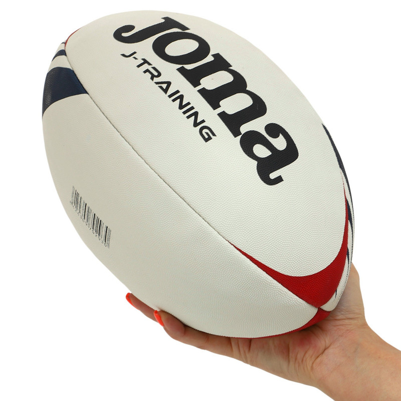 М'яч для регбі Joma J-Training білий-синій-червоний (розмір 5) 400679-206-5