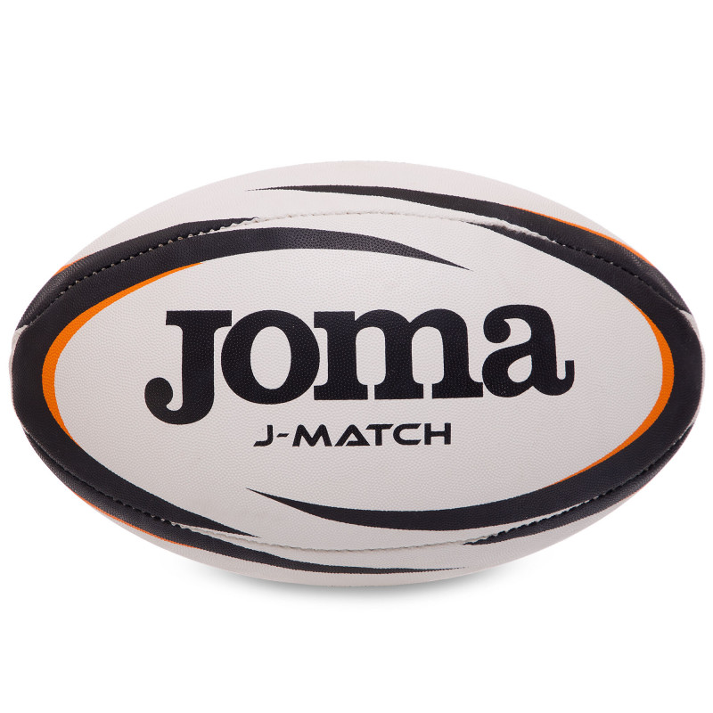 Мяч для регби Joma J-Match черный-белый-оранжевый (размер 5) 400742-201