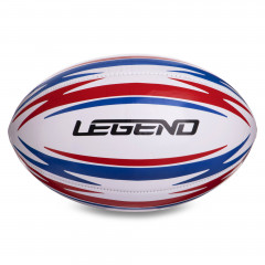 М'яч для регбі Legend білий-синій-червоний (розмір 5) R-3288