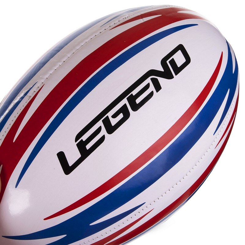 М'яч для регбі Legend білий-синій-червоний (розмір 5) R-3288-1
