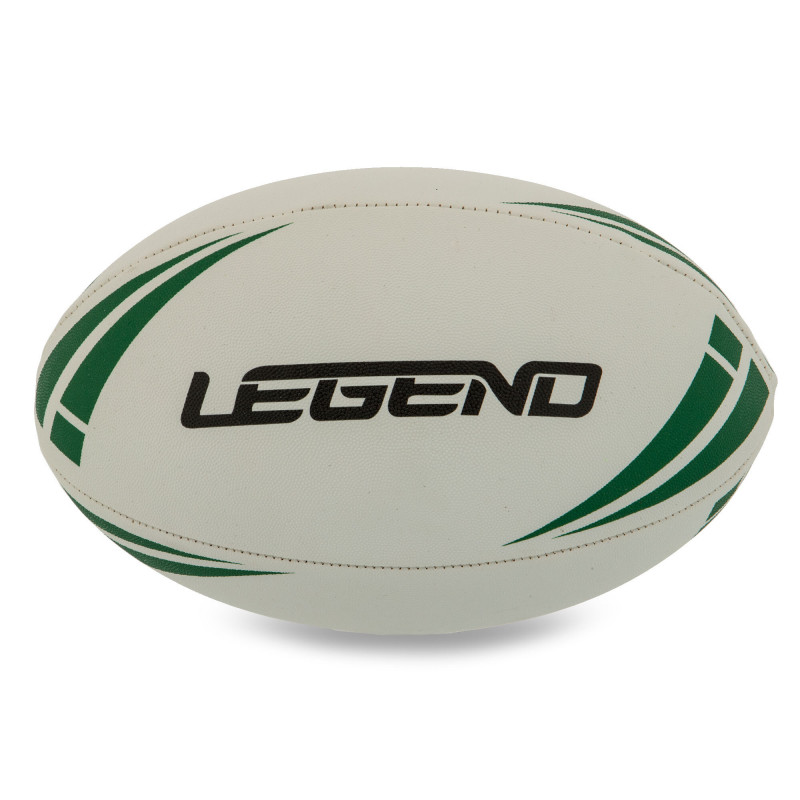 Мяч для регби Legend белый-зеленый (размер 5) R-3291