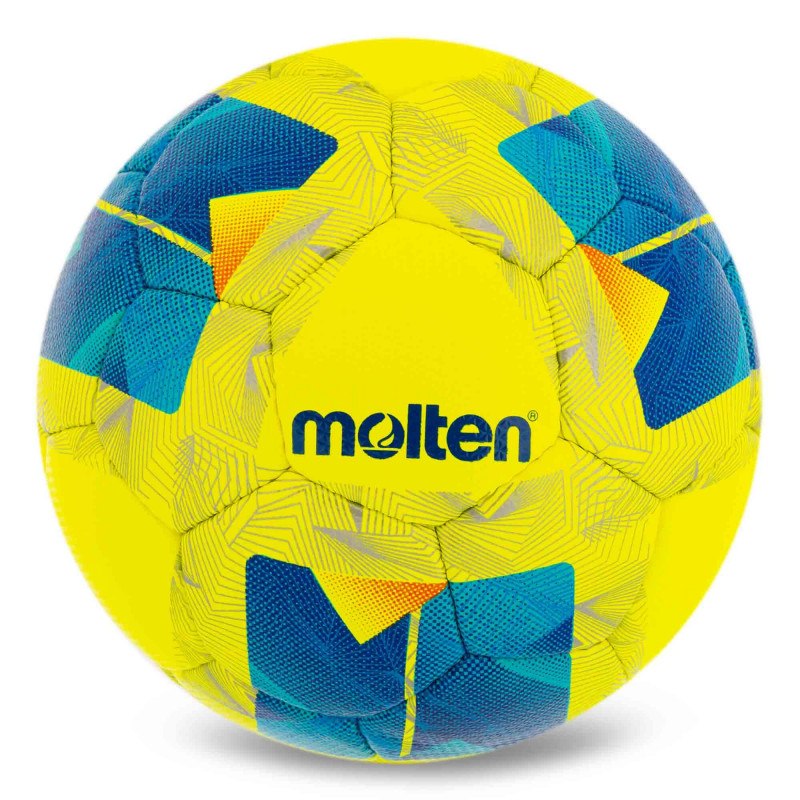 М'яч для футболу Molten F4N2811-YB жовто-синій (розмір 4)-4