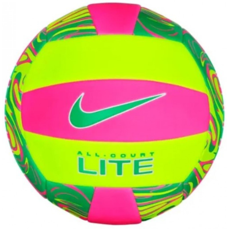 Баскетбольний м'яч Nike All Court Lite Volleyball Deflated Pink/Volt/Green (розмір 5) N.100.9071.643.05