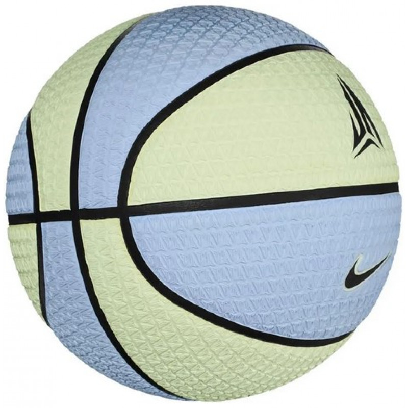 Баскетбольный мяч Nike Playground 8P J Morant Deflated Volt Tint/Cobalt Bliss/Black (размер 7) N.101.1053.703.07-2