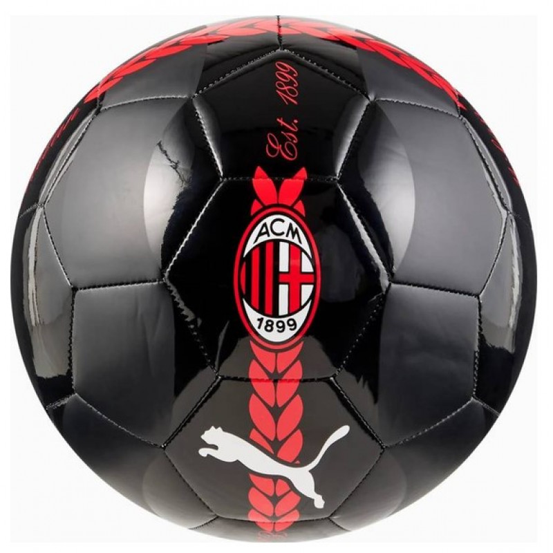М`яч футбольний Puma ACM Prematch Ball чорний, червоний Уні  (розмір 5) 084544-07