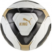 Мяч футбольный Puma King Ball белый, черный, коричневый Уни  (размер 5) 084736-01