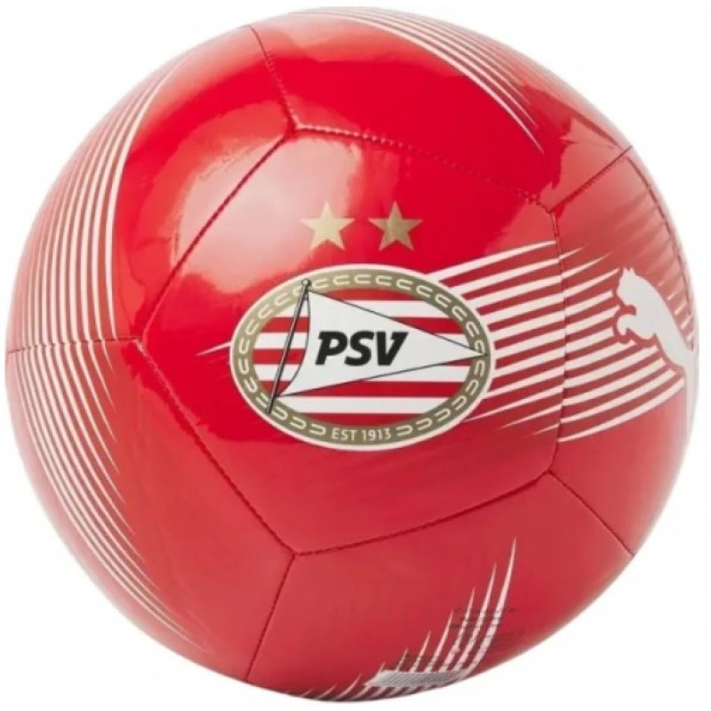 Мяч футбольный Puma PSV Ess Ball красный Уни  (размер 5) 084795-01