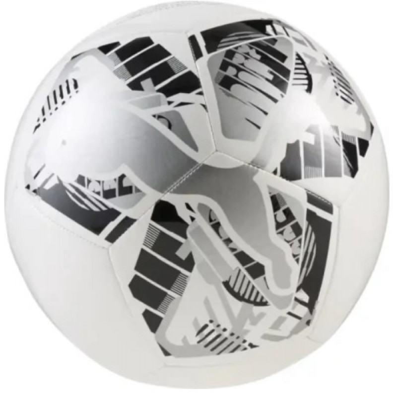 Мяч футбольный Puma Big Cat Ball серебристый, белый Уни (размер 4) 084937-03