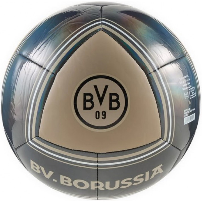 М`яч футбольний  Puma BVB Culture Ball сірий, чорный Уни (размер 5) 084974-02