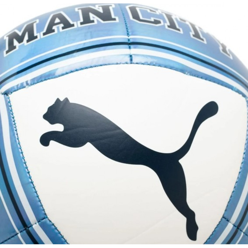 М`яч футбольний  Puma Mcfc Culture Ball білий, блакитний Уні (розмір 5) 084976-11-3