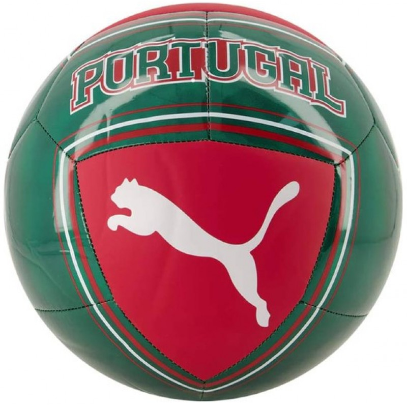 М`яч футбольний  Puma FPF Culture Ball зелений, червоний Уні (розмір 5) 084983-01
