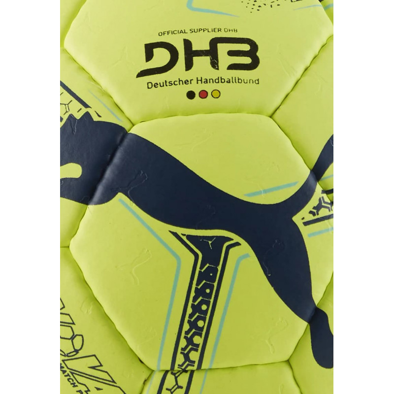 Гандбольный мяч Puma NOVA Match Pro желтый, чёрный (размер 2) 084384-01-1