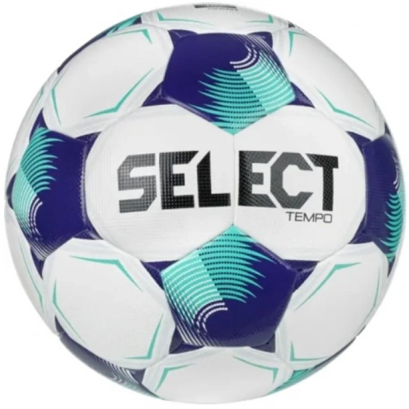 М'яч футбольний Select FB Tempo v26 білий, фіолетовий Уні (розмір 4) 057409-003
