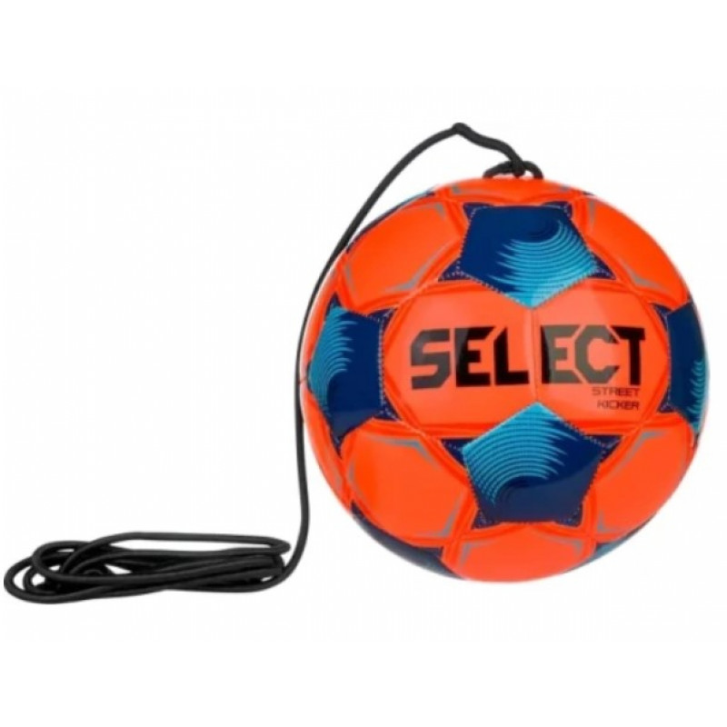 М'яч футбольний на резинці Select FB Street Kicker v26 помаранчевий, синій Уні (розмір 4) 099483-004
