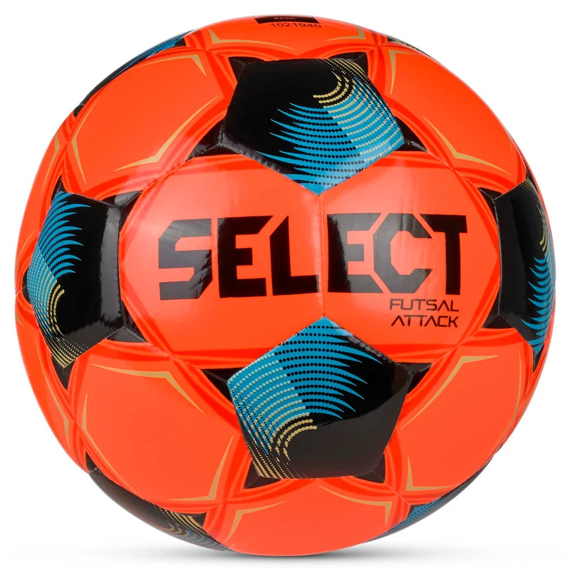 Мяч для футзала Select Futsal Attack DB (FIFA Basic) v26 107347-010 (размер 4) оранжево-синий