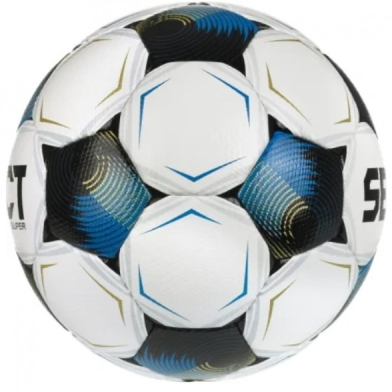 Мяч футбольный Select FB Super Fifa v26 белый, синий Уни (размер 5) 362555-128-2