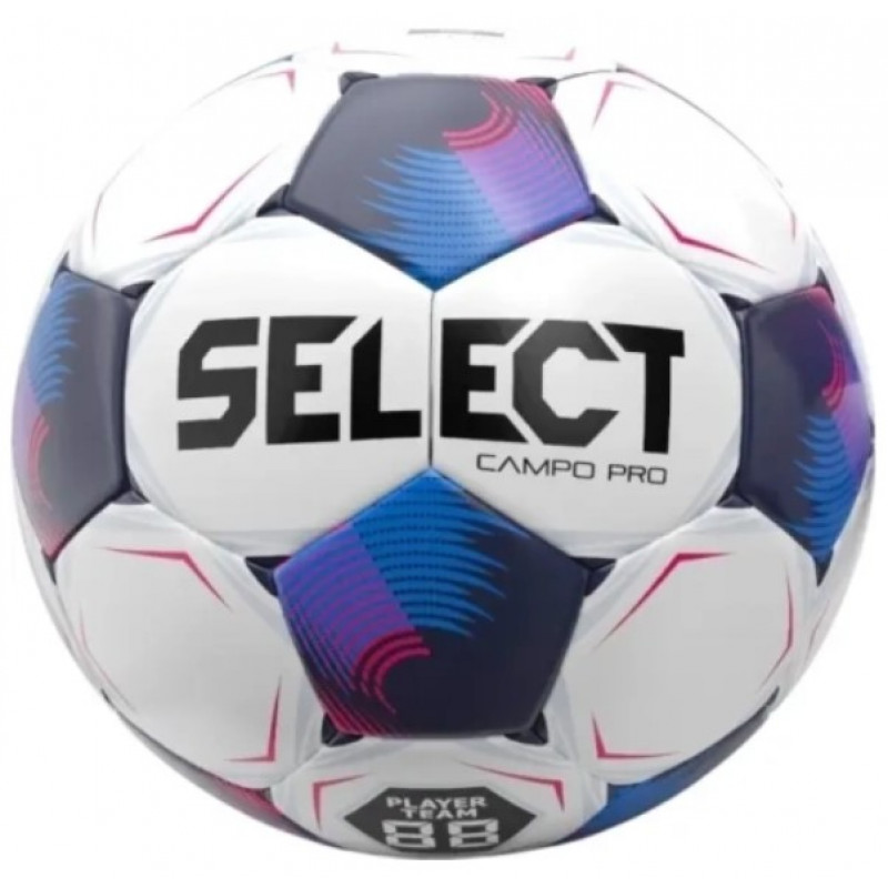 М'яч футбольний Select FB Campo Pro v26 білий, синій Уні (розмір 4) 387457-761-4