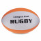 М'яч для регбі Rugby Liga ball SP-Sport білий-помаранчевий (розмір 5) RG-0391-01
