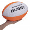 М'яч для регбі Rugby Liga ball SP-Sport білий-помаранчевий (розмір 5) RG-0391-01