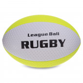 Мяч для регби Rugby Liga ball SP-Sport Белый-салатовый (размер 5) RG-0391-02