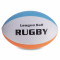 Мяч для регби Rugby Liga ball SP-Sport Белый-синий (размер 5) RG-0391