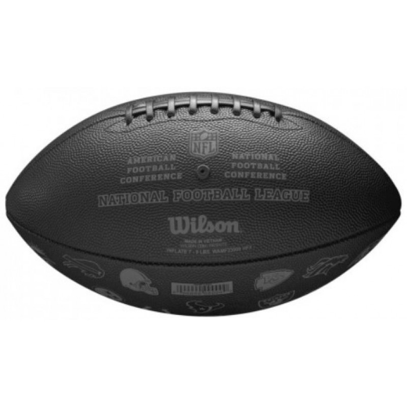М'яч для американського футболу Wilson Nfl 32 Team Football Black Of (розмір 9) WF4015701XBOF-2